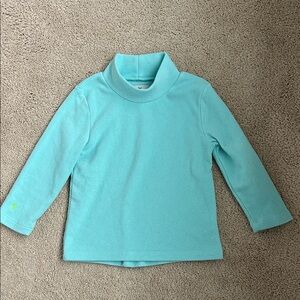 Dudley Stephens Toddler Turtleneck in Terry Fleece (Mint) - 5T